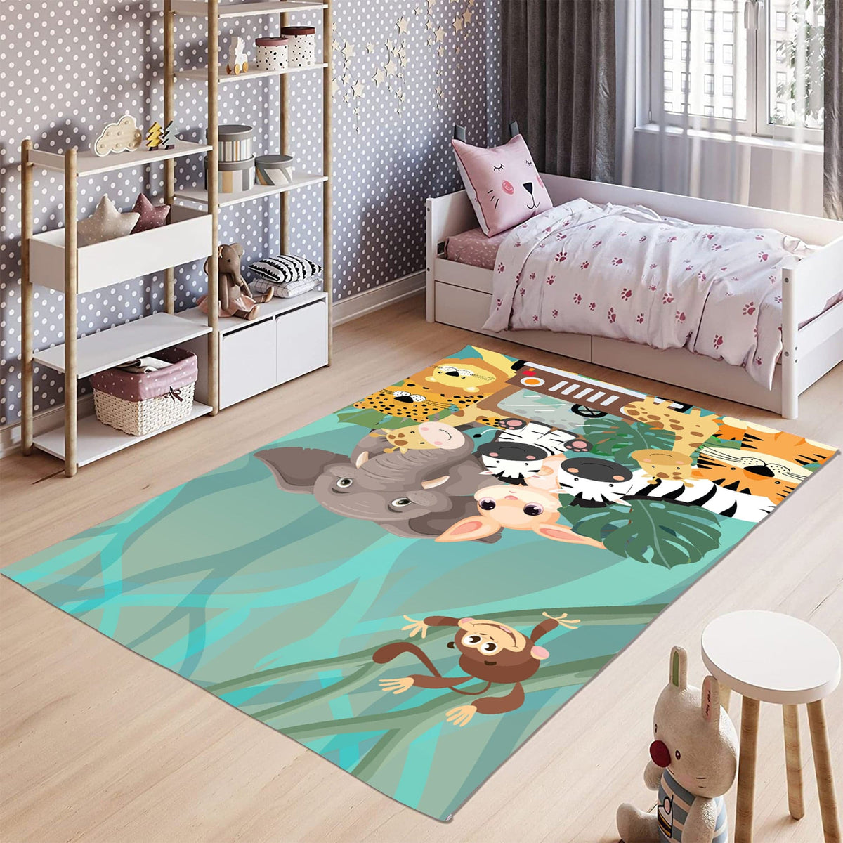 Kids Yoga Mat- Animal Safari – Masu Living