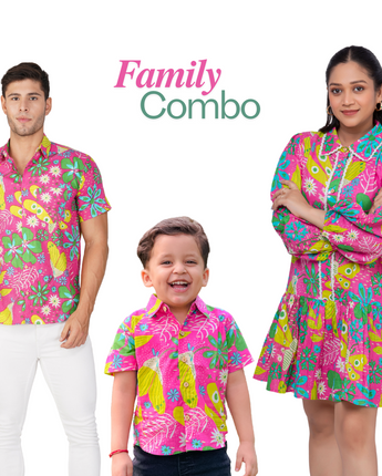 Neon Garden| Family Twinning (Baby Boy): Match in Style! | Pure Cotton