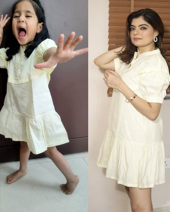 Victoria Twinning Dresses for Mother and Daughter| Linen and Laces