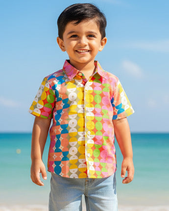 Small Dot Shirt for Boy | Pure Cotton