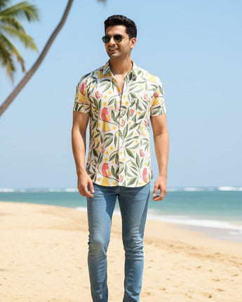 Cool Shirt for Men| White Bird |Pure Cotton