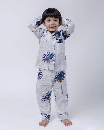 Vacation Mode| Kids Nightsuit Set |Pure Cotton