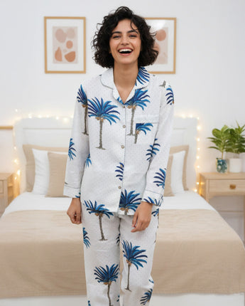 Vacation Mode| Adult Nightsuit Set| Pure Cotton