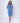 Women Shirt Dress Flower Power Blue| Pure Cotton