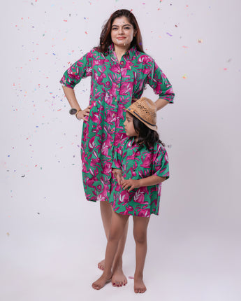 Cotton Women Shirt Dress Rabbit