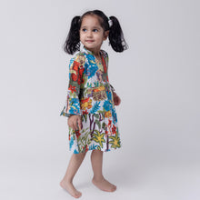 Load image into Gallery viewer, Cotton Girls Kids Dress Jungle Safari
