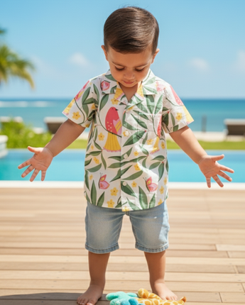 Cool Shirt for Boys| White Bird| Pure Cotton
