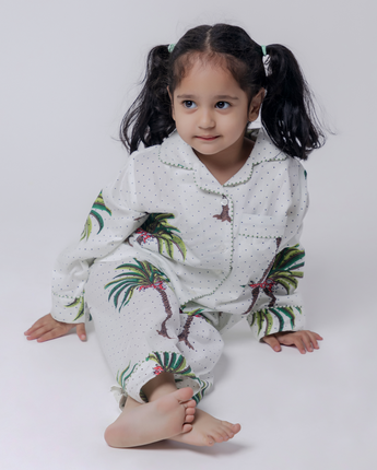 Tropical Dreams| Kids Nightsuit Set| Pure Cotton