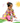 Positano Short Dress for Girls| Neon Garden| Pure Cotton