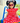 Cotton Girls Frock Red Boota