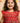 Cotton Girls Frock Red Boota