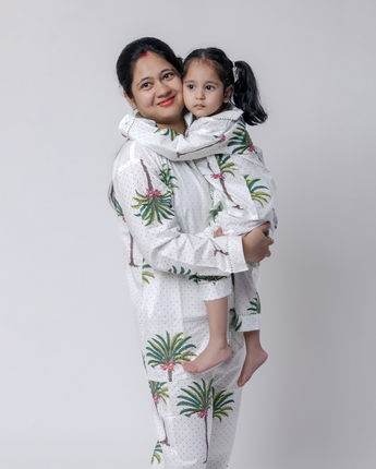 Tropical Dreams| Adult Nightsuit Set| Pure Cotton
