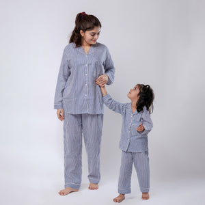 Classy Stripes Twinning Pyjama Sets