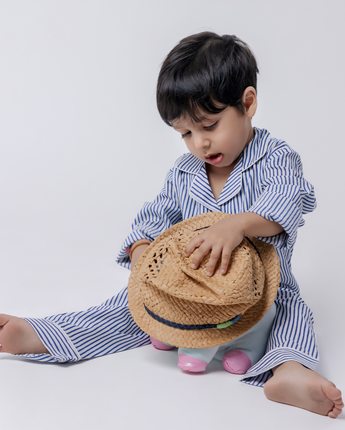 Classy Strips| Kids Nightsuit Set |Pure Cotton
