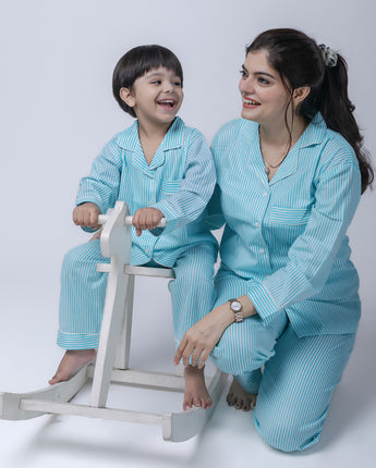 Day Dreaming Twinning Nightsuit Set| Pure Cotton