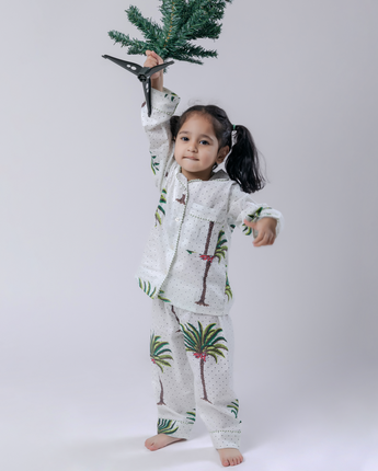 Tropical Dreams| Kids Nightsuit Set| Pure Cotton