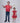 Cotton Boys Kurta Shirt Red Boota