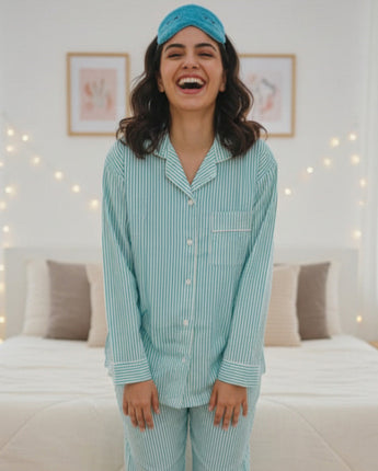Day Dreaming | Adult Nightsuit Set| Pure Cotton