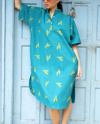 Bhindi Midi Kaftan Dress