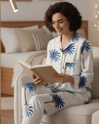 Vacation Mode| Adult Nightsuit Set| Pure Cotton
