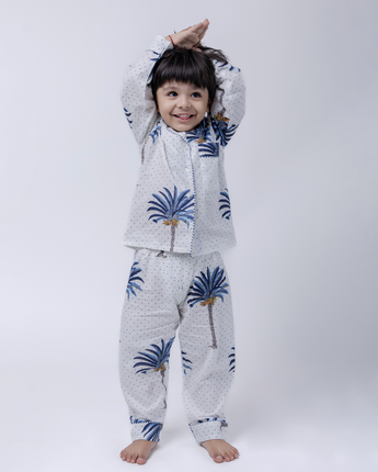 Vacation Mode| Kids Nightsuit Set |Pure Cotton