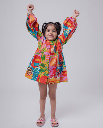 Cotton Girls Kids Dress Birthday Party