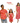 Red Floral Firework| Family Twinning (Baby Girl): Match in Style! | Pure Cotton