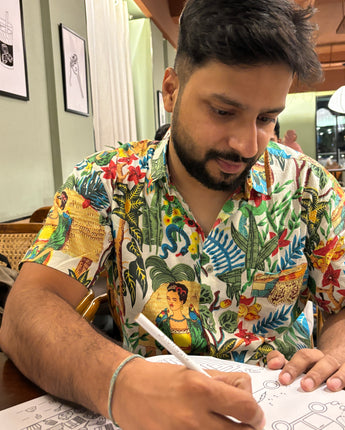Cotton Men’s Shirt Jungle Safari