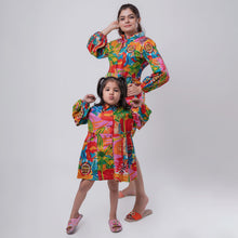 Load image into Gallery viewer, Cotton Birthday Party Twinning Dresses for Moms &amp; Kids: Match in Style!
