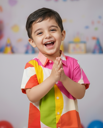 Designer Shirt for Boys | Poppins | Pure Cotton
