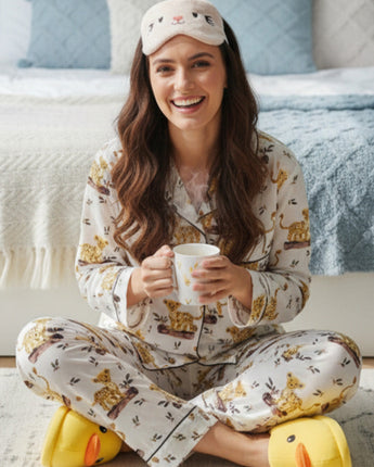 Jungle Safari| Adult Nightsuit Set| Pure Cotton
