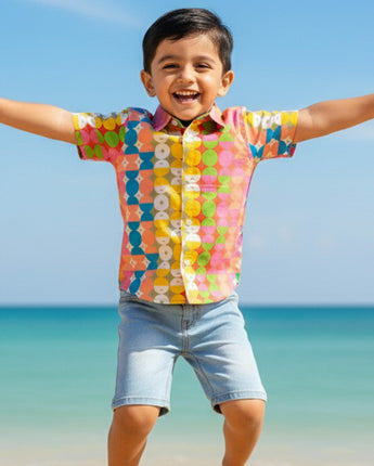 Small Dot Shirt for Boy | Pure Cotton