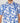 Cotton Men Shirt Flower Power Blue