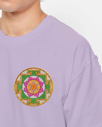 Lakshmi Mandaala Oversize T-Shirt- Lilac (Pre-Order Exclusive | Limited Edition)