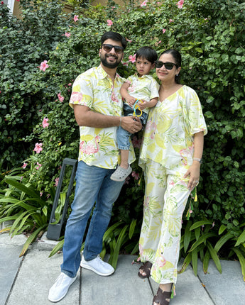 Yellow Flamingos| Family Twinning (Baby Boy): Match in Style! | Pure Cotton