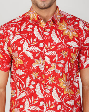 Designer Shirt for Men|Floral Firework|Pure Cotton
