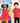 Cotton Red Boota Sibling Twinning Outfits