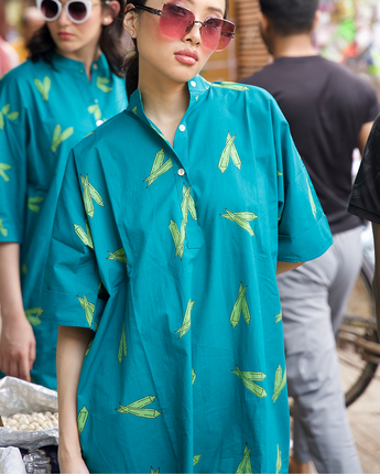 Bhindi Midi Kaftan Dress