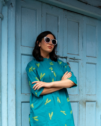 Bhindi Asymmetrical Shirt