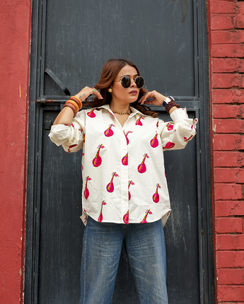 Sitar Asymmetrical Shirt