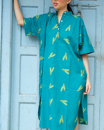 Bhindi Midi Kaftan Dress