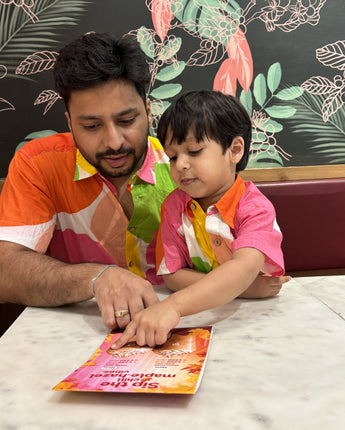 Cool and Casual Twinning Shirts for Father and Son| Poppins| Pure Cotton