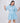 Tiffany Blue Short Dress for Women| Linen with Laces
