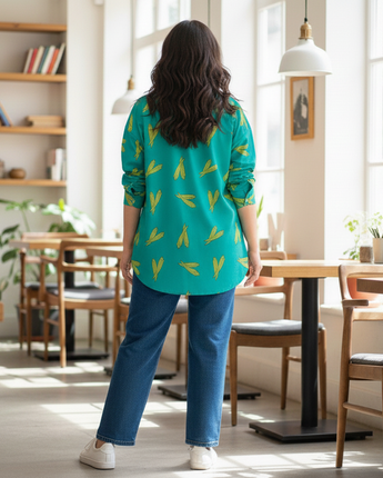 Bhindi Asymmetrical Shirt