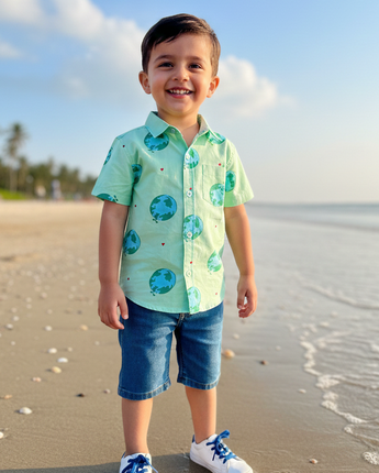 Dharti Shirt for Boys | Pure Cotton Poplin