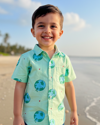 Dharti Shirt for Boys | Pure Cotton Poplin