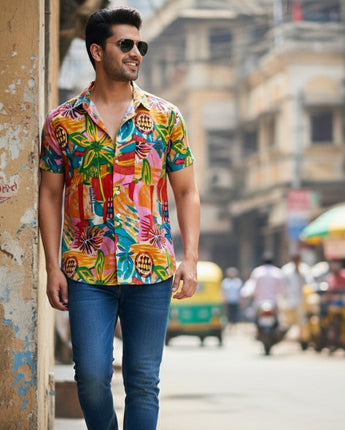 Cotton Men Shirt Birthday Party
