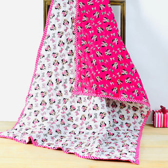 Reversible Character Quilt- Disney- Pink & White