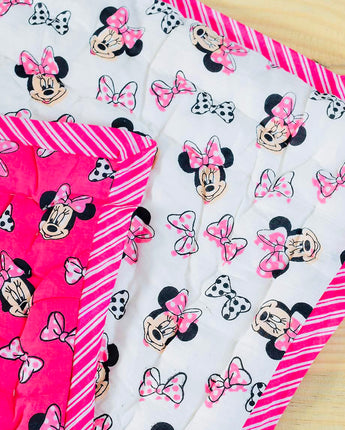 Reversible Character Quilt- Disney- Pink & White