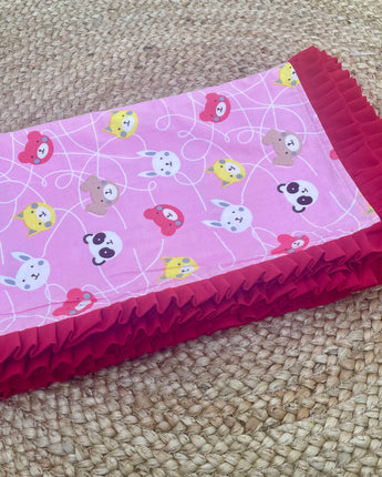 Breezy Cotton Dohar- Cool Pink Cats